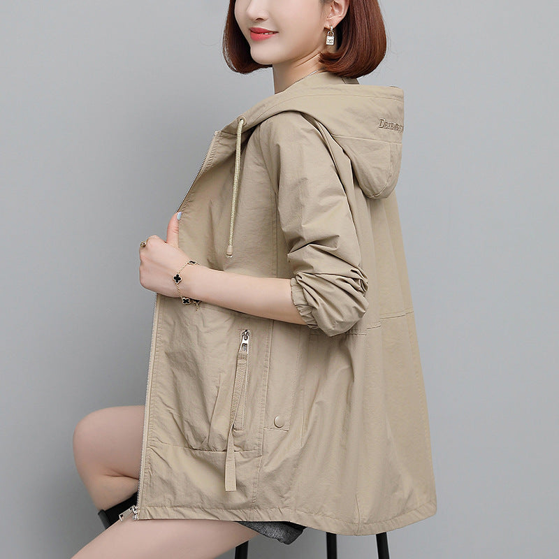 Casual Short Spring And Autumn Jacket Trench Coat