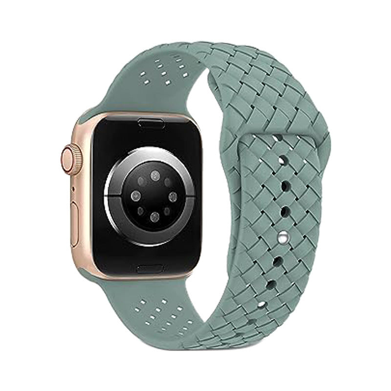 Woven Pattern Silicone Watch Strap