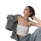 Syra Summer Slim Skinny Backless Crop top Casual Strap Vest Sexy Fashion Wild Short Woman Solid Clothes Ladies Tie Tops