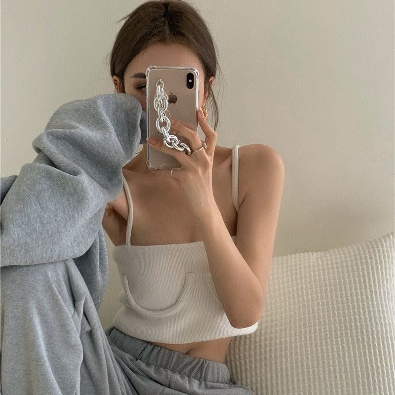 Syra Summer Slim Skinny Backless Crop top Casual Strap Vest Sexy Fashion Wild Short Woman Solid Clothes Ladies Tie Tops