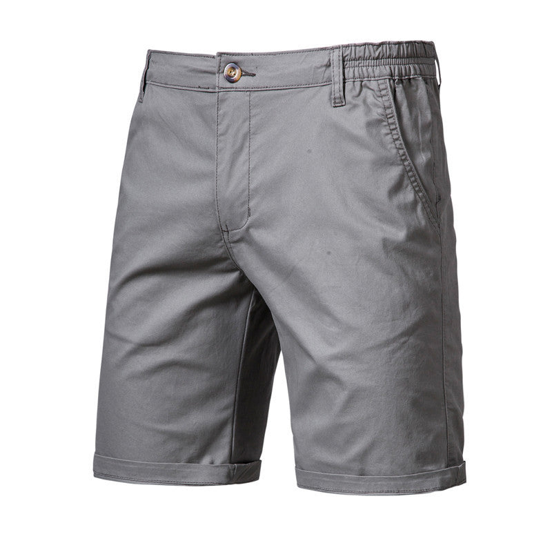 Men's Casual Solid Color Slim Fit Straight Shorts
