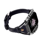 Handmade vintage metal bracelet fashion leather strap