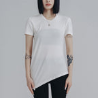 Personalized Circular Arc Design Simple And Thin Short Sleeve