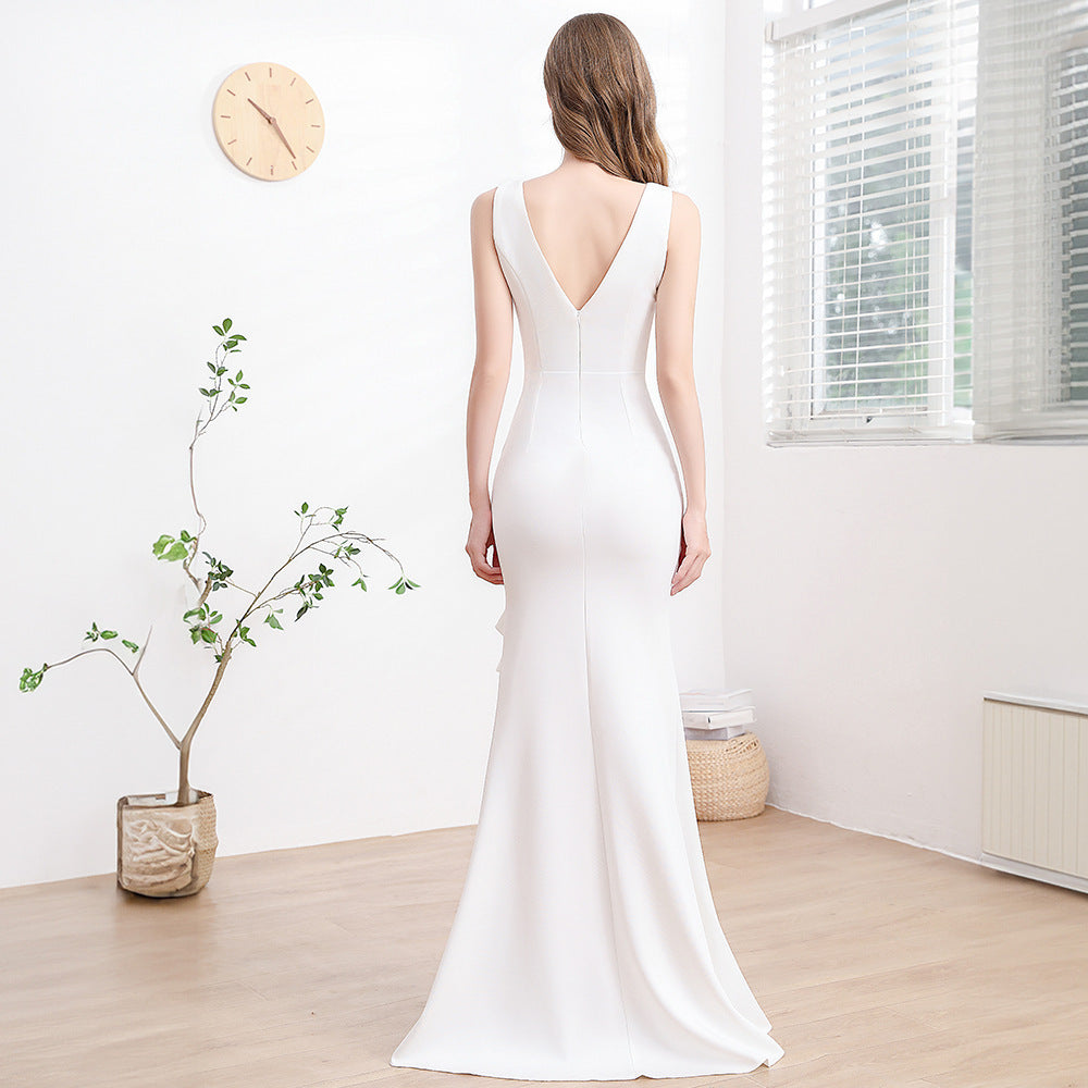 Evening Gown For Women High-end Elegant Simple And Light Luxury