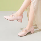 Comfortable Soft Soled Bow Mary Jane Shoes