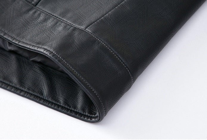 Autumn And Winter New Casual Men's Leather Jacket Men