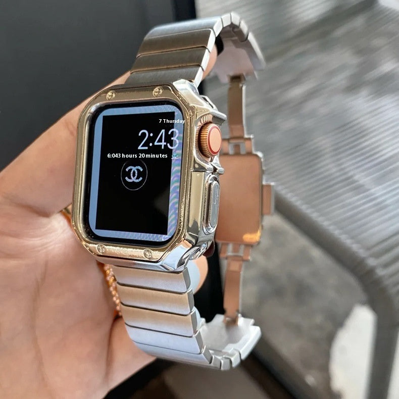 Watch Band Metal Stainless Steel With Butterfly