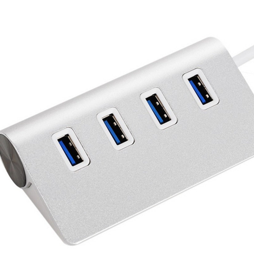 Household Portable Aluminum Alloy Four-port Hub