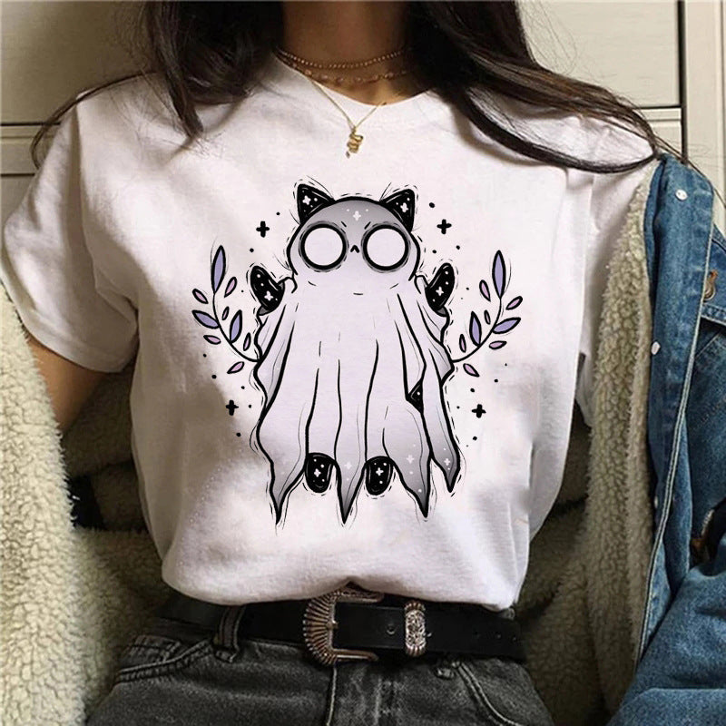 New Top Cute Cartoon Printed Casual T-shirt