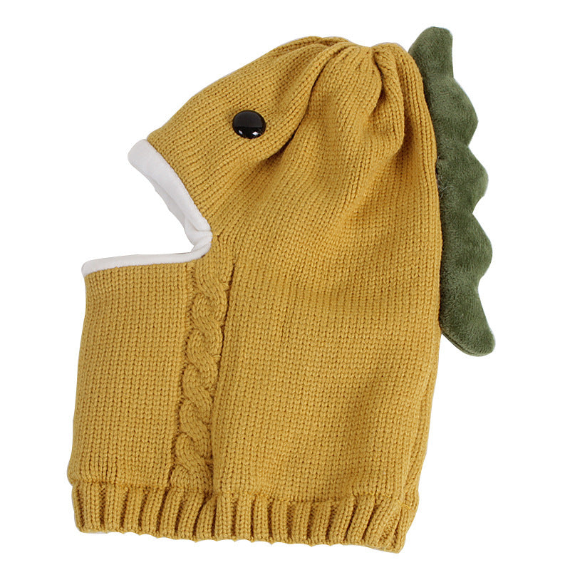 Children's Hat And Scarf With One Plus Velvet
