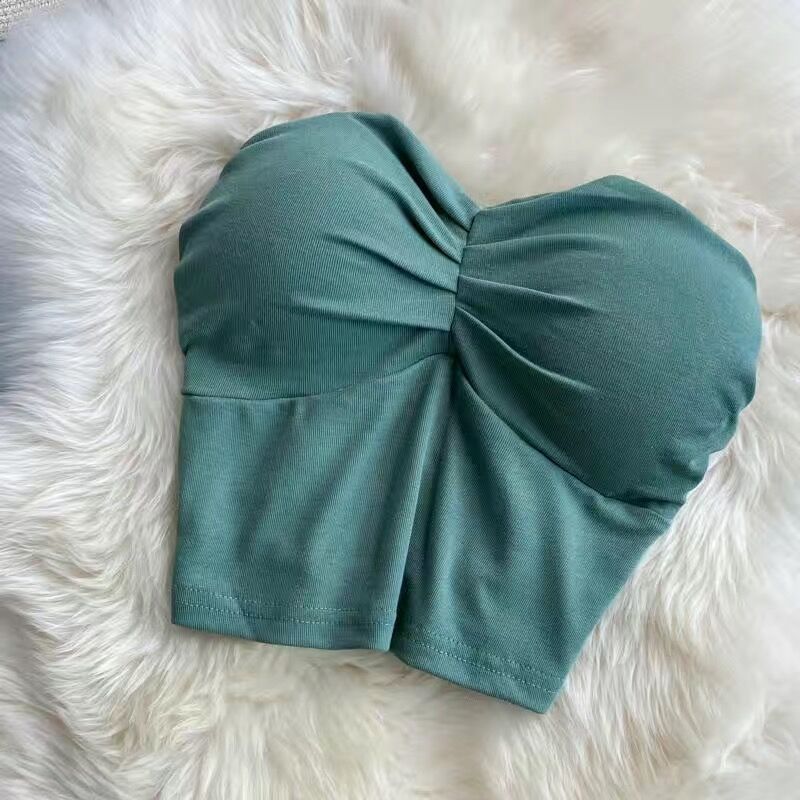 Outer Wear Wrapped Chest Strapless With Chest Pad Anti-exposure Inner Base Underwear