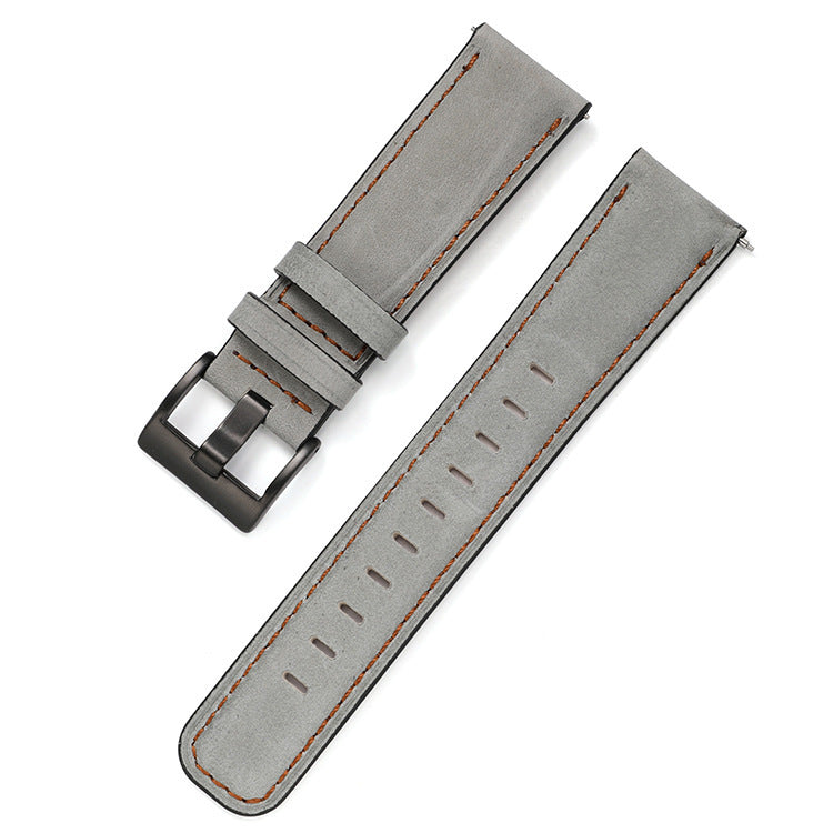 Simple Top Layer Cowhide Smart Watch Strap