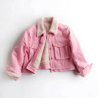 Lamb Wool Fleece-lined Thickening Denim Jacket