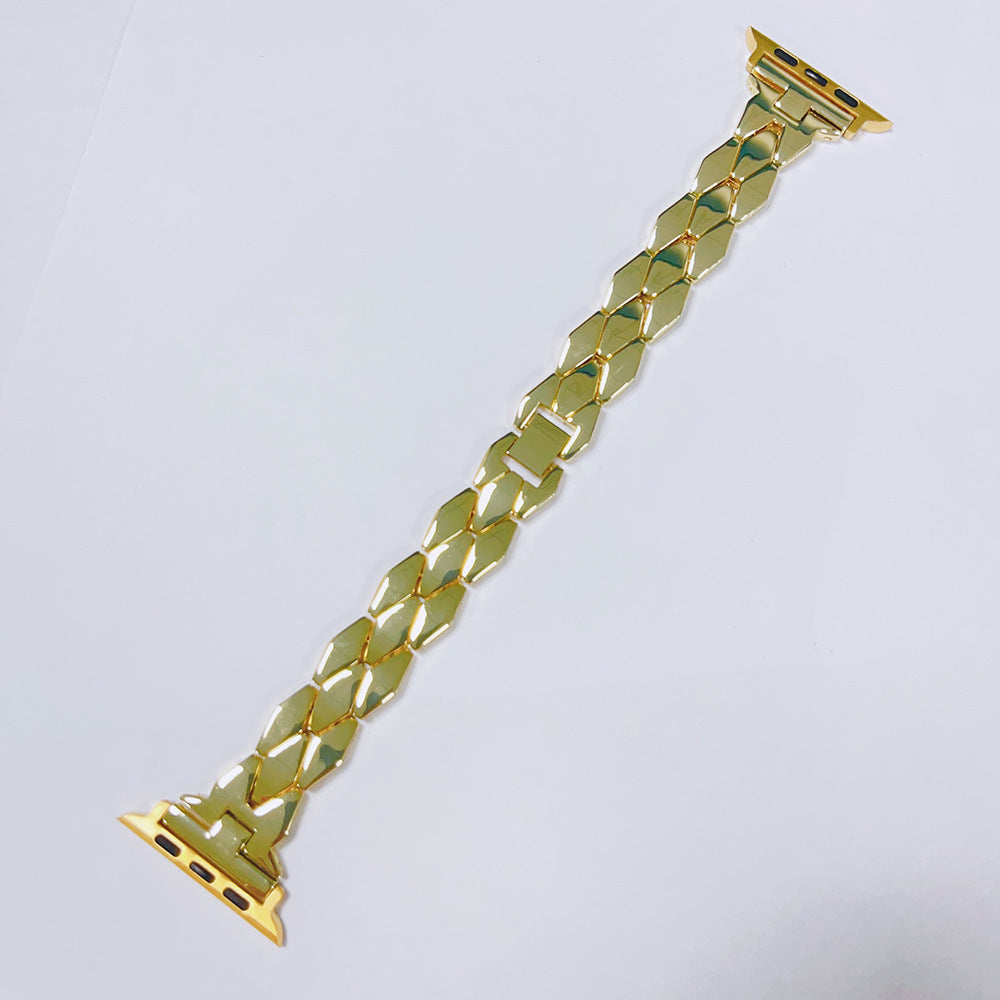 Creative Stainless Steel Diamond Solid Metal Strap