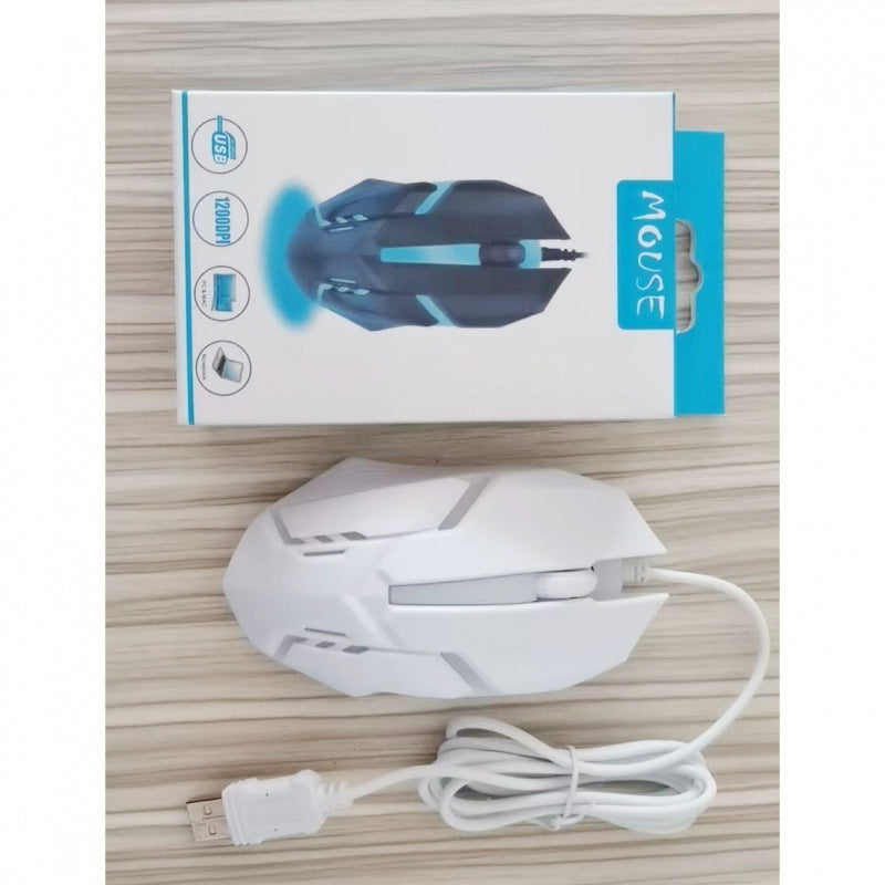 Neutral Wired Mouse Home Office Luminous Computer Mouse