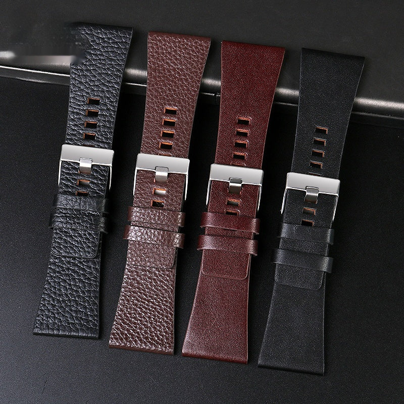 Suitable For Large Dial Leather Watch Strap