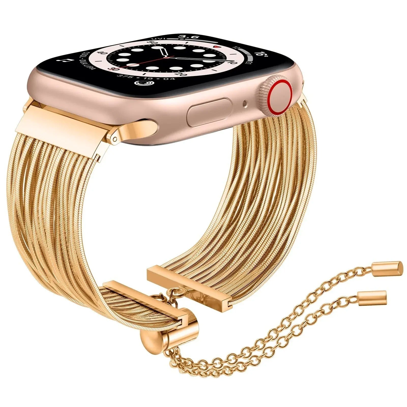 Suitable For IwatchS9 Tassel Metal Chain Strap Stainless Steel Wristband