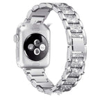 Smart Watch Diamond Three Beads Full Diamond Solid Chain Watch Strap