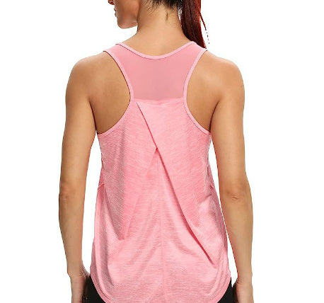 I-shaped Vest Mesh Yoga Sports Running Vest Sleeveless Workout Clothes