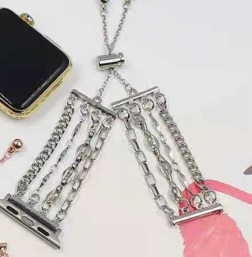 Apple Metal Bracelet Strap Stainless Steel Chain Strap