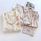 Women's Spring And Autumn Long Sleeve Thin Summer Bamboo Fiber Home Wear Suit