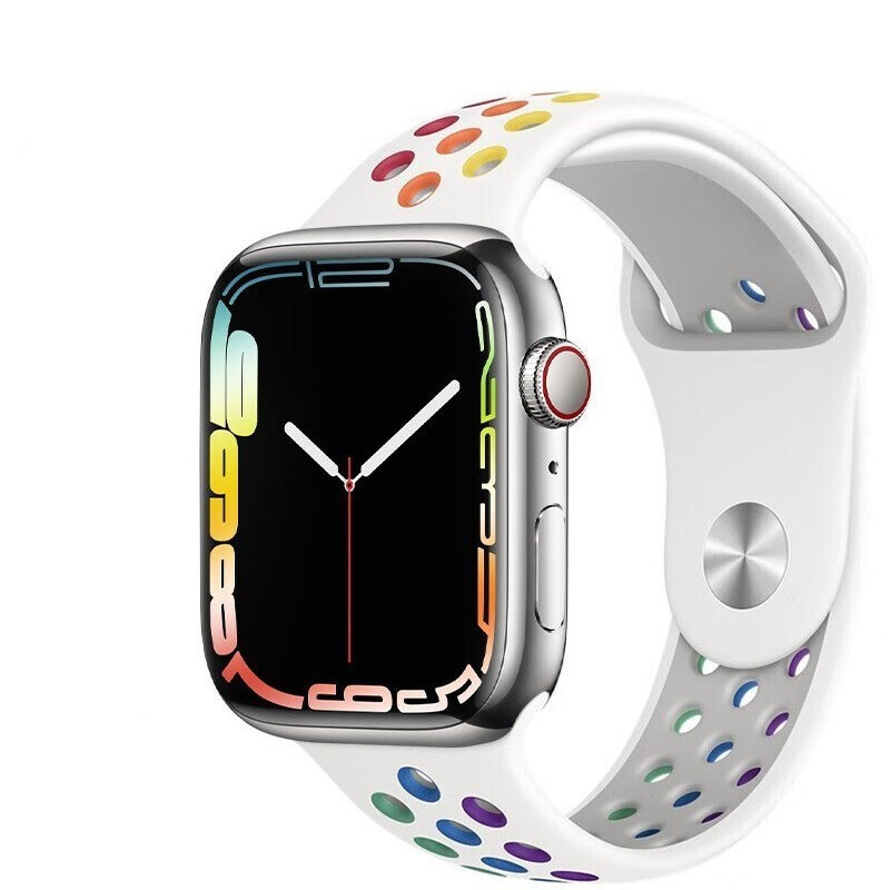 Sports Cave Rainbow Liquid Silicone Watch Strap