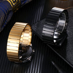 Smart Watch Band Bamboo Stainless Steel Metal Strap