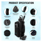 Gym Outdoor Sports Kettle Multi-functional Men's Messenger Bag