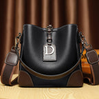 Retro Bucket Hand Shoulder Soft Leather Cross-body Bag