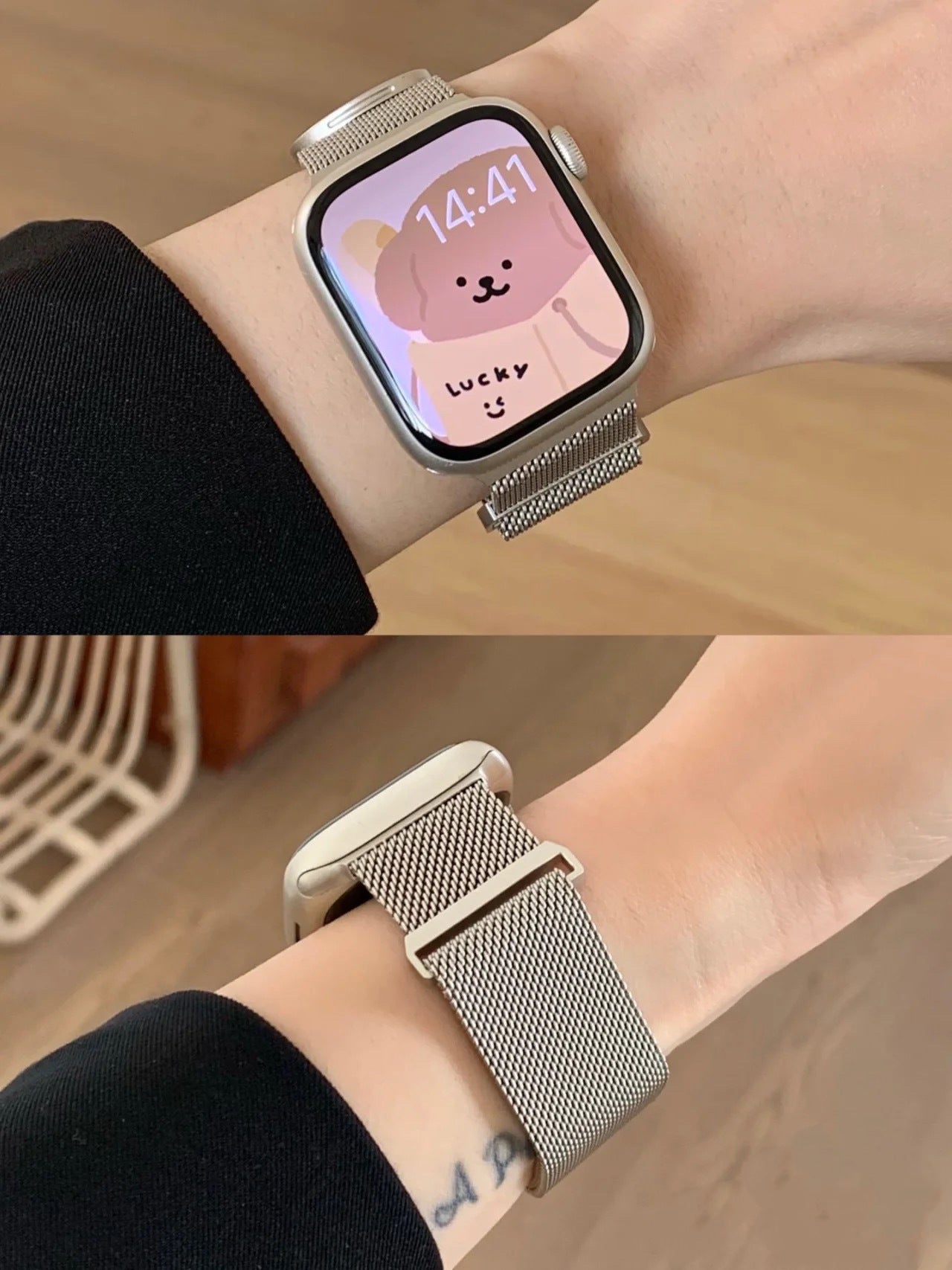 Round Tail Magnetic Milan Star Color Metal Strap