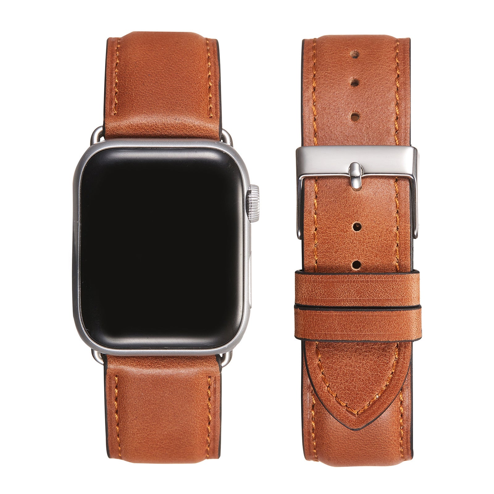 Vintage Oil Wax Leather Smart Watch Strap