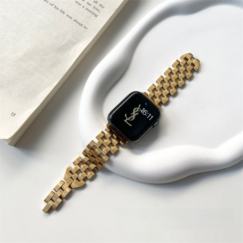 Hollow Five-bead Stainless Steel Metal Strap