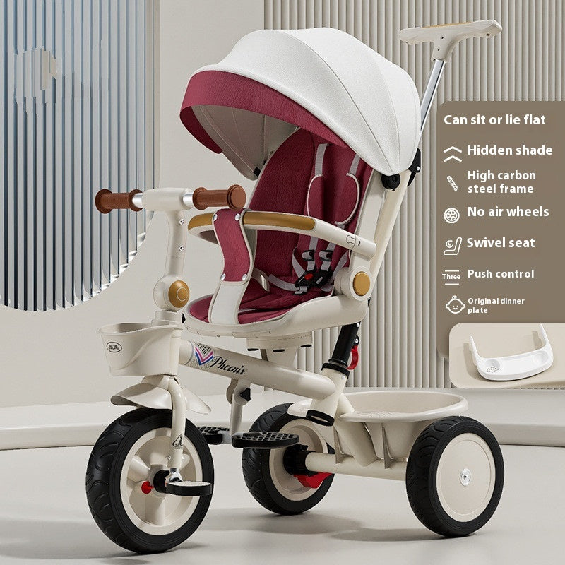 Tricycle Pedal Baby Car Children Lightweight Toy Trolley