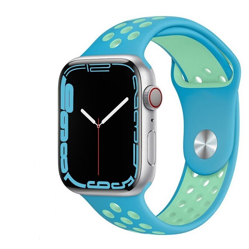 Sports Cave Rainbow Liquid Silicone Watch Strap