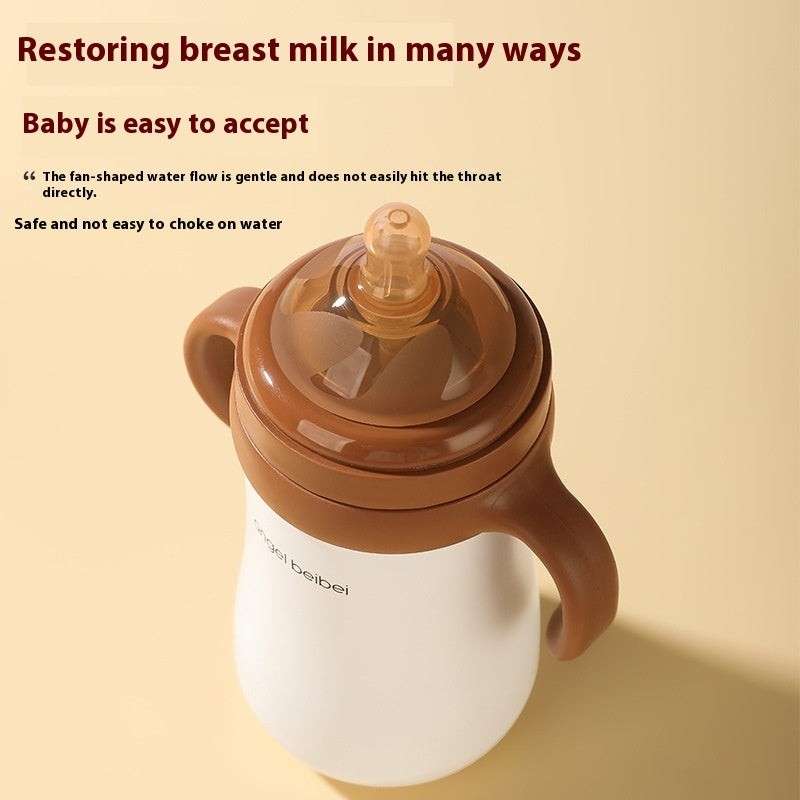 Stainless Steel Thermal Feeding Bottle Water Sup With Handle