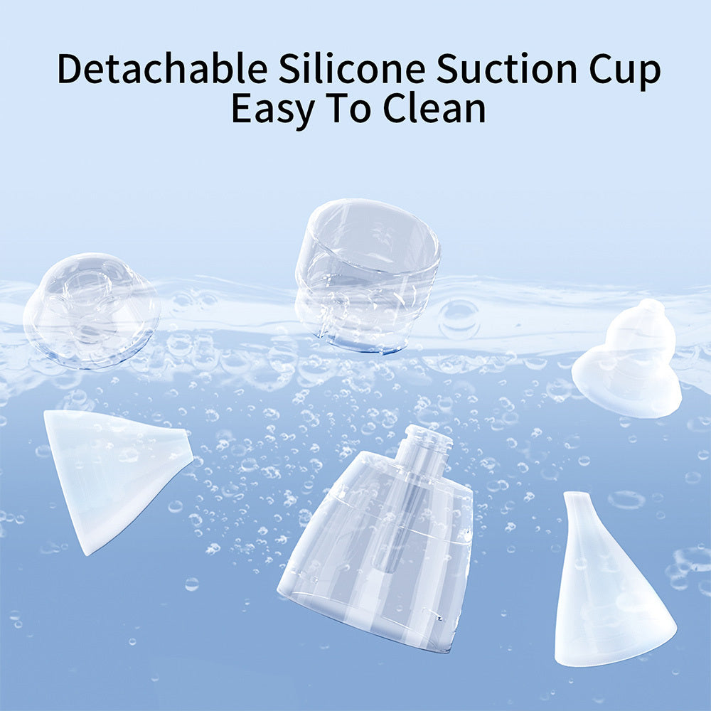 Electric Baby Nasal Aspirator Infants Nose Sucker 3 Suction Levels Low Noise Anti-backflow Nose Cleaner With 3pcs Silicone Tips