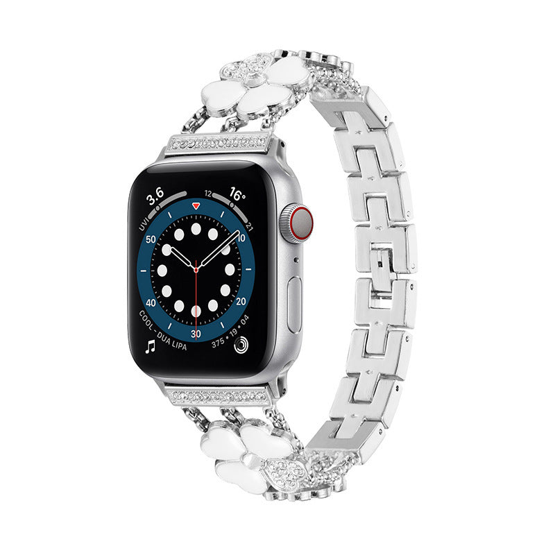 Metal Stainless Steel Four-leaf Clover Strap